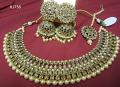 Indian Designer Gold Finish Pearl Beads Guloband Necklace 